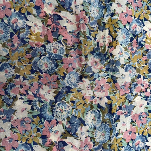 Vintage Square Floral Silk Scarf - Picture 2 of 2